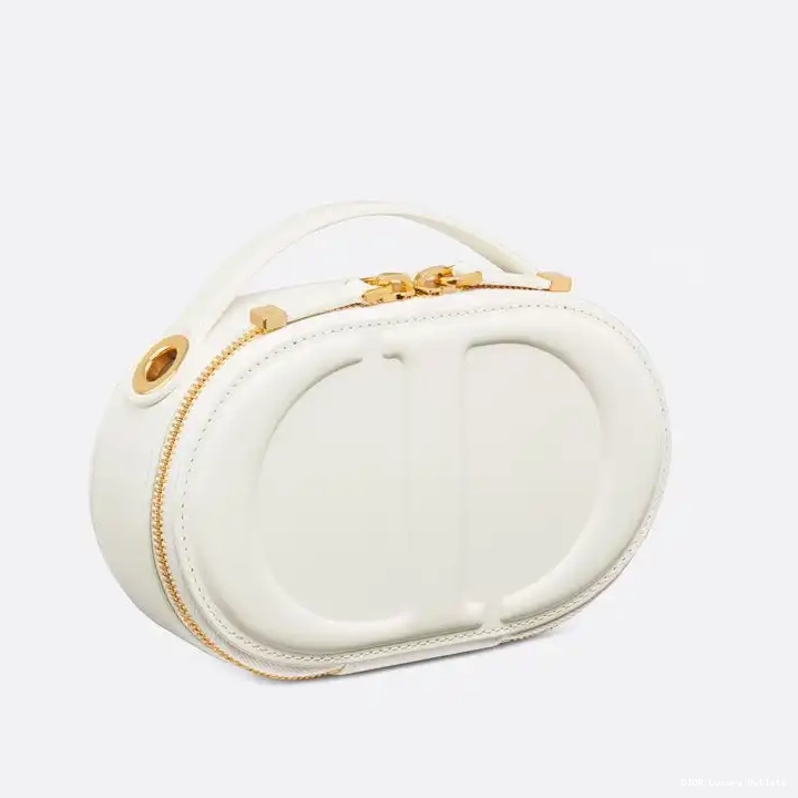 Cheap Bag CD Camera Calfskin Dior Oval Signature White 0516 Luxury